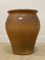 Errington Reay, a large salt glazed terracotta planter. H64cm.