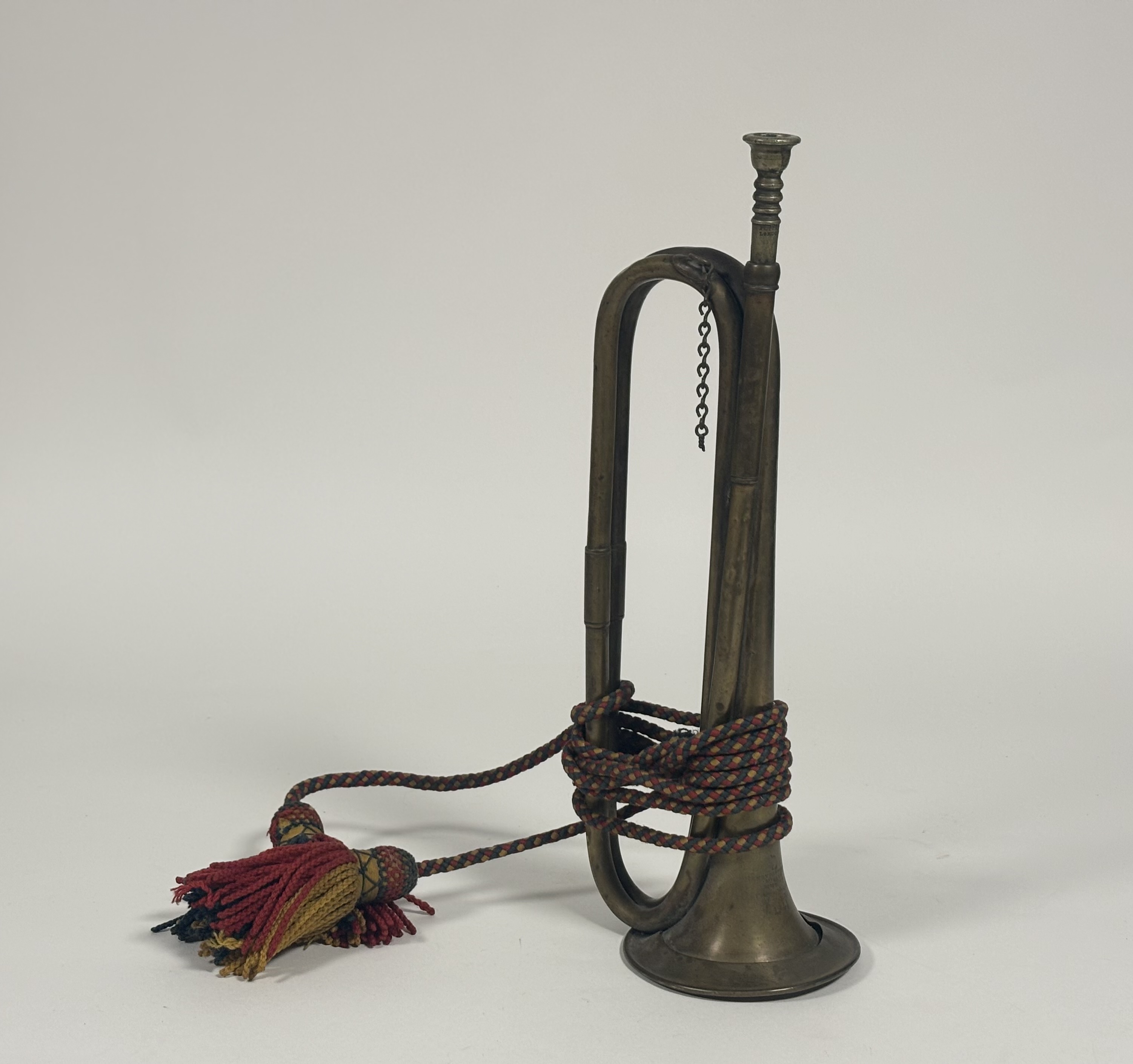 WW2 Brass Trumpet. "Henry Potter & Co Maker 36.38 West Street Charrns Rd London 1941" with