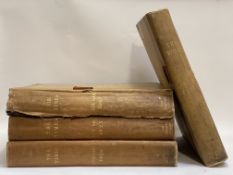 A set of four bound volumes of copies of The Times newspaper from 1919, 1923 (2) and 1927, from