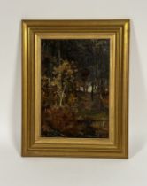 Sir James Lawton Wingate R.S.A. (Scottish, 1846-1924), Woodland Scene, signed lower left, oil on