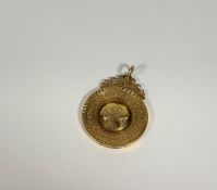 A 19th century Scottish gilt-metal (possibly silver-gilt) school medal, Ferguson & Macbean,