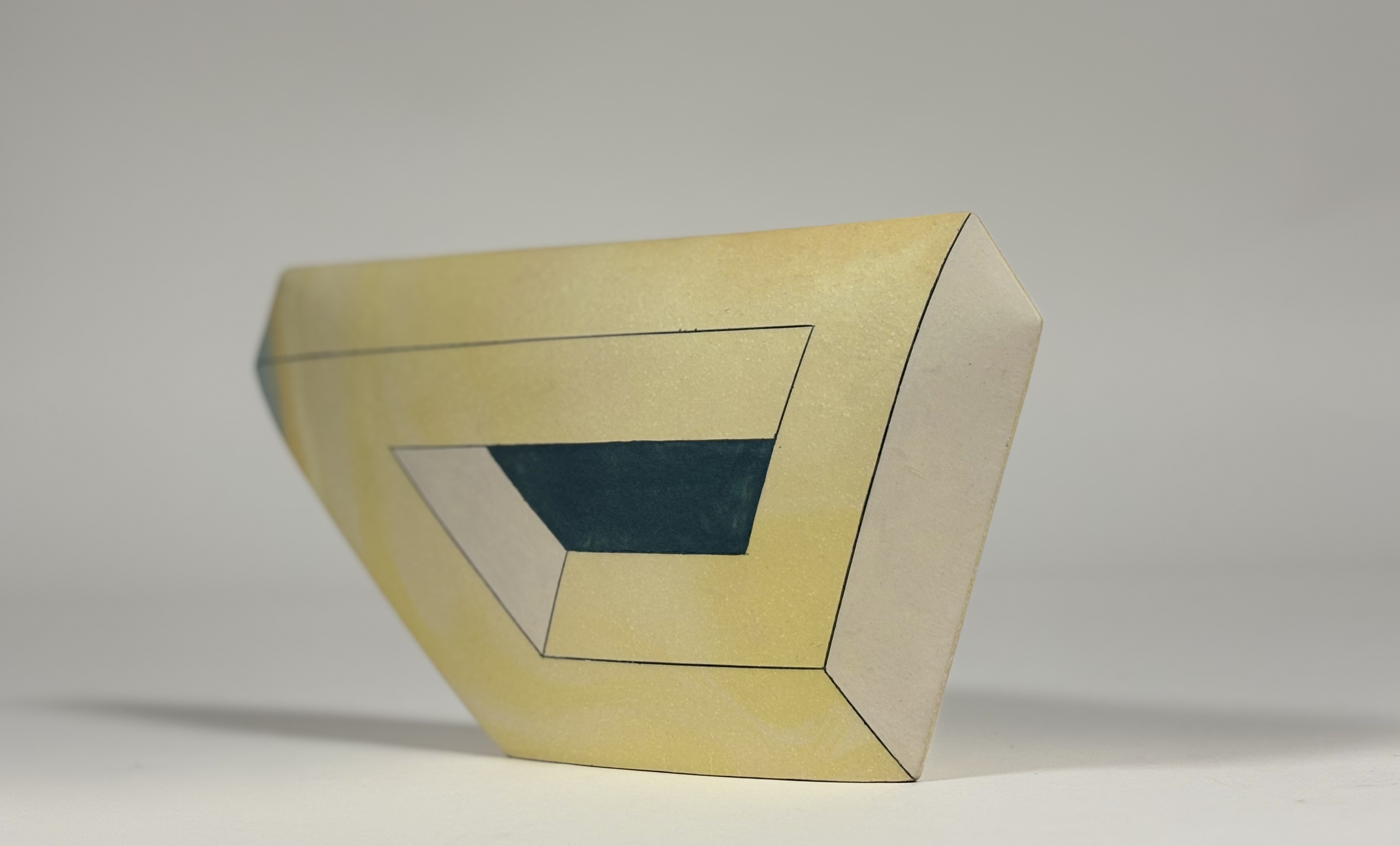 Ben Arnup (British, b. 1954), Continuous Section, marbled stoneware, painted signature. 19.5cm by - Image 2 of 3