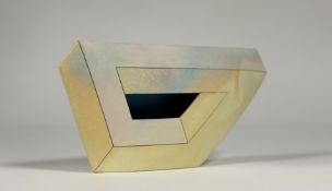 Ben Arnup (British, b. 1954), Continuous Section, marbled stoneware, painted signature. 19.5cm by