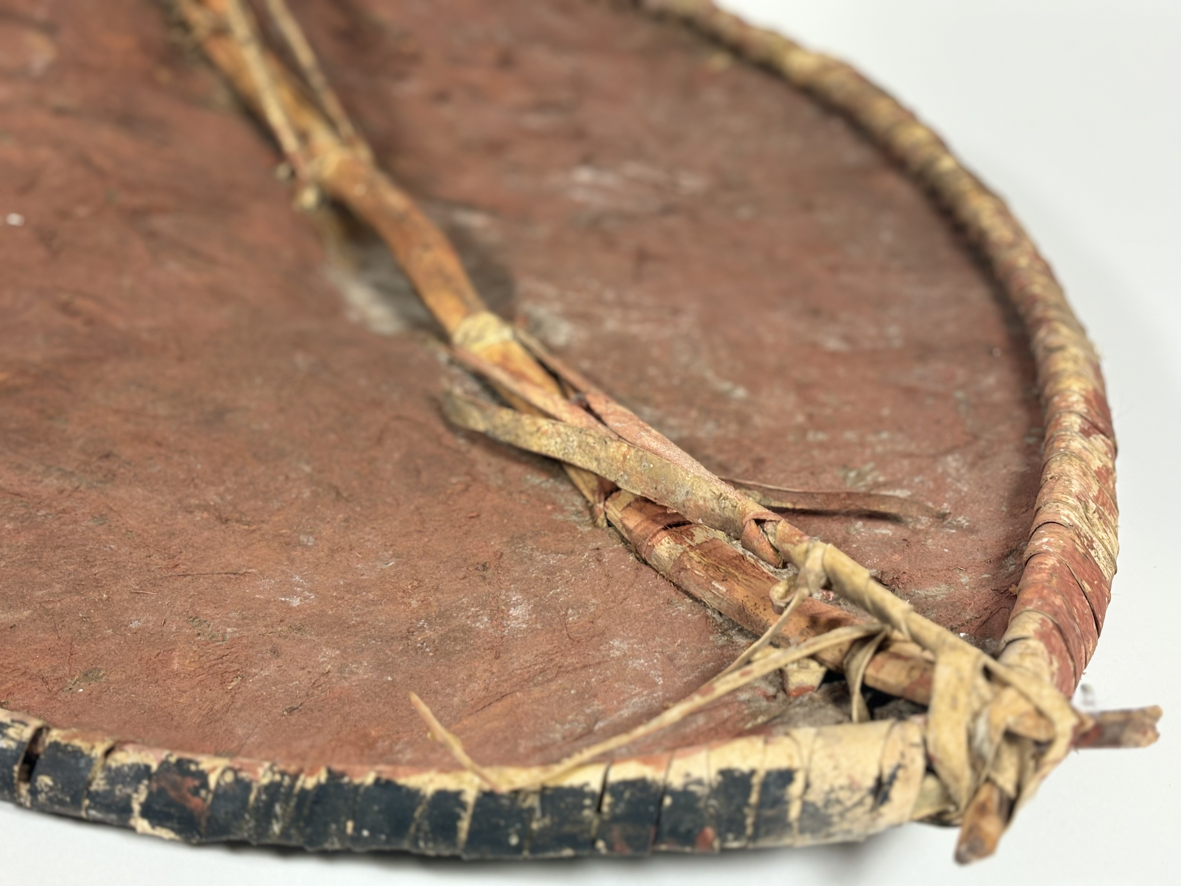 A Maasai hide hunting shield and spear, third quarter 20th century, presented by President Jomo - Image 4 of 7