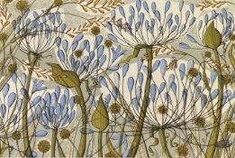 Angie Lewin (British 1963-), Agapanthus II, artist proof, screen print no 17/125, signed bottom