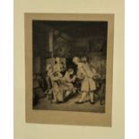 A Proof print by Jean Louis Ernest Meissonier titled Les Amateure de Painture published by S.