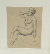 Charles James McCall (1907-1989), A set of three Studies of a female figure, pencil, artist label