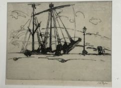 Property of the Late Countess Haig, A pair of Ernest Archibald Taylor (Scottish 1874-1951) etchings,