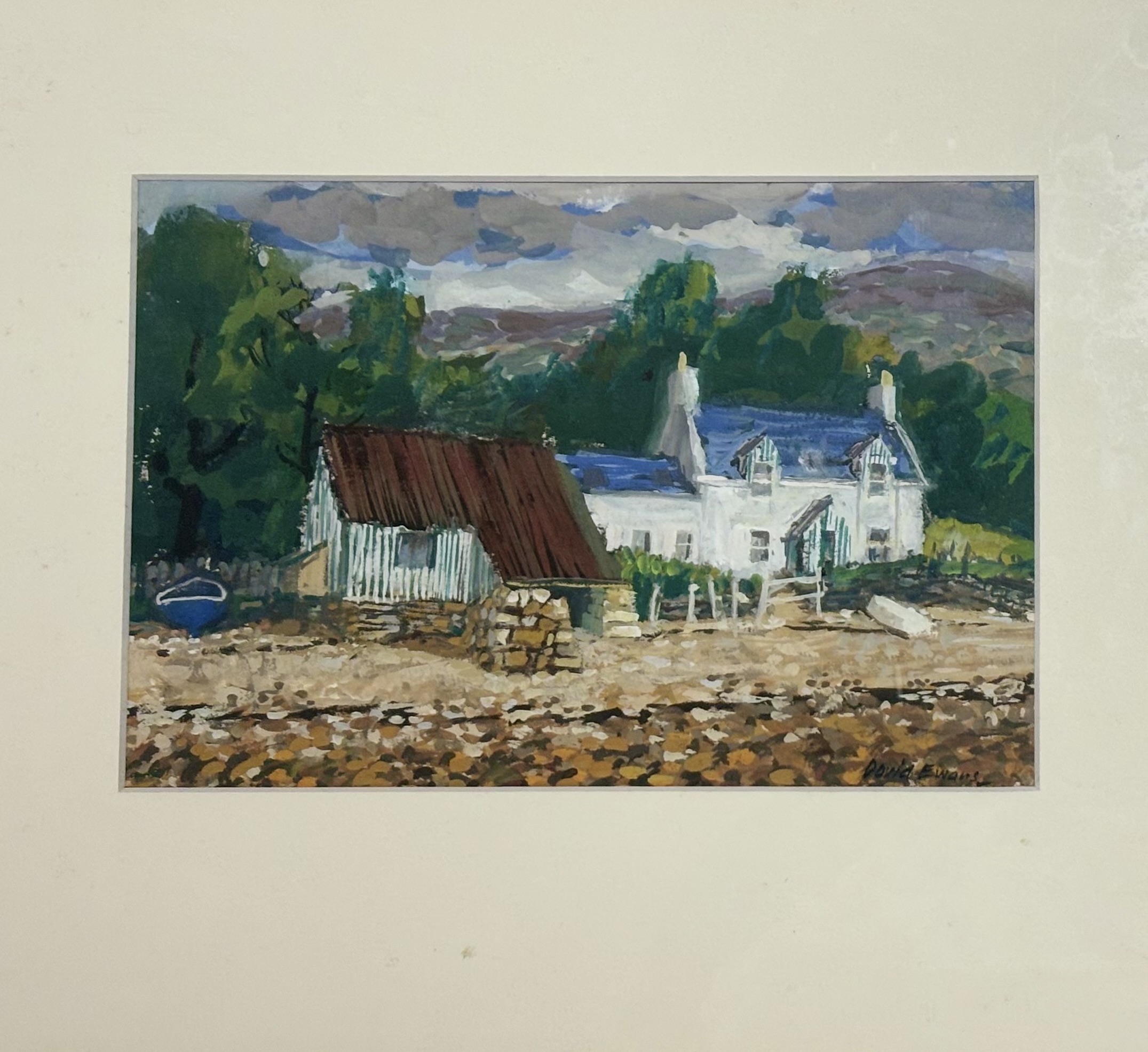 A 1997 framed poster, titled "Loch A'Tuatch Broad Bay", Ian Stephen David Greenhall, framed ( - Image 3 of 3