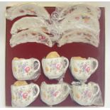 Royal Crown Derby, an all original boxed set of 'Derby Posies' cups and saucers