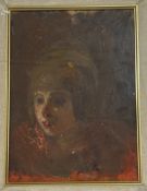Property of the Late Countess Haig, Unknown Artist, Study of a young girl, oil on board, unsigned,