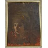Property of the Late Countess Haig, Unknown Artist, Study of a young girl, oil on board, unsigned,