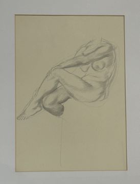 Charles James McCall (1907-1989), A set of three Studies of a female figure, pencil, artist label - Image 2 of 3