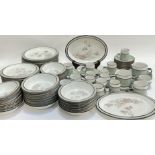 A twelve place setting Denby Romance tea and dinner service comprising twelve dinner plates (w-