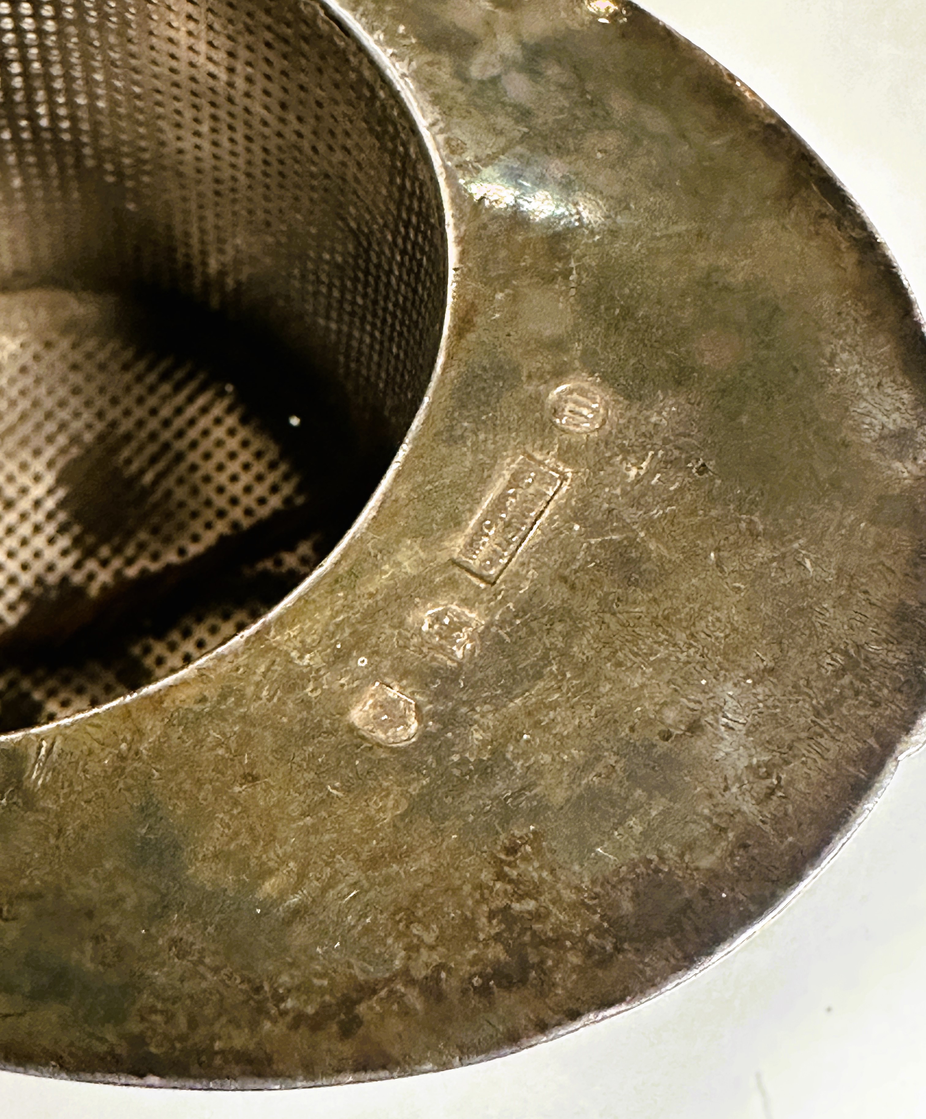 A late Victorian Edinburgh  silver oval half lobbed tea pot by  Mackay & Chisholm with stained - Image 4 of 5