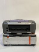 A Cannon MP270 printer, together with an Epson printer. (2)