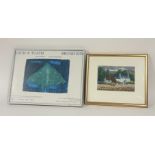 A 1997 framed poster, titled "Loch A'Tuatch Broad Bay", Ian Stephen David Greenhall, framed (