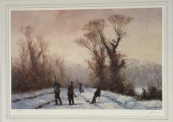 John Trickett (British 1953-), The Hunt, limited print 525/550, signed pencil bottom right,