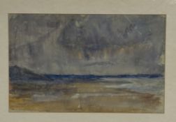 Property of the Late Countess Haig, Unknown Artist, Beach Landscape, watercolour on paper, unsigned,
