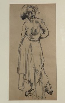 Charles James McCall (1907-1989), A set of three Studies of a female figure, pencil, artist label - Bild 3 aus 3