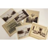 A collection of 1900's black and white mounted photographs  comprising, First Corporation Car Rail