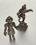 A late 18th/19thc Indian cast bronze figure of a young Krishna with foot raised holding a ball of