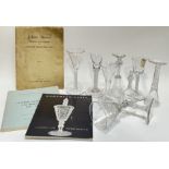 A collection of antique, mainly eighteenth century, drinking glasses (one with engraved armorial