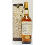 A 70cl bottle of Talisker 10 year old map label whisky (boxed)