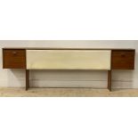 John and Sylvia Reid for Stag, a mid century 'c range' headboard with integrated bedside