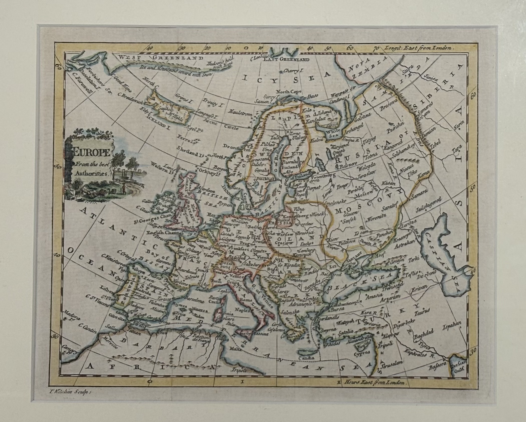 A group of framed map engravings comprising, "New & Correct Map of the Countries of Argyle, Bute and - Image 2 of 3