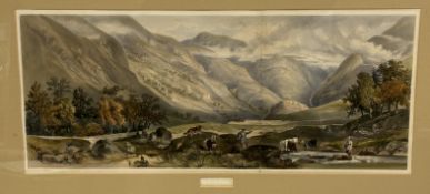 After John Christian Schetky (1778-1874), Jonathan Needham (19thc lithographer), "In Glen Nevis",