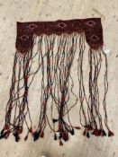 A hand knotted tribal / nomadic wall hanging. H144cm, W110cm.