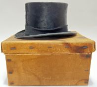 McLaren of Glasgow, a boxed gentleman's top hat