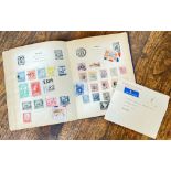 The 'Improved' Postage Stamp Album, containing various stamps etc...including 1930s/40s, 1934