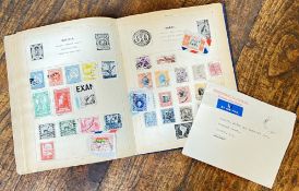 The 'Improved' Postage Stamp Album, containing various stamps etc...including 1930s/40s, 1934