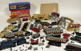 A large miniature train set comprising, British Railways 80054 and 69567, Liner Sir Nigel Gresley 7,