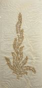 Property of the Late Countess Haig: A large pressed Foxglove on textured handmade/paper mache paper,
