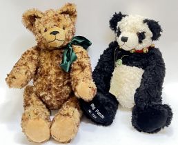 A rare limited edition (of thirty) large size Hermann mohair bear with growler (h- 59cm), together
