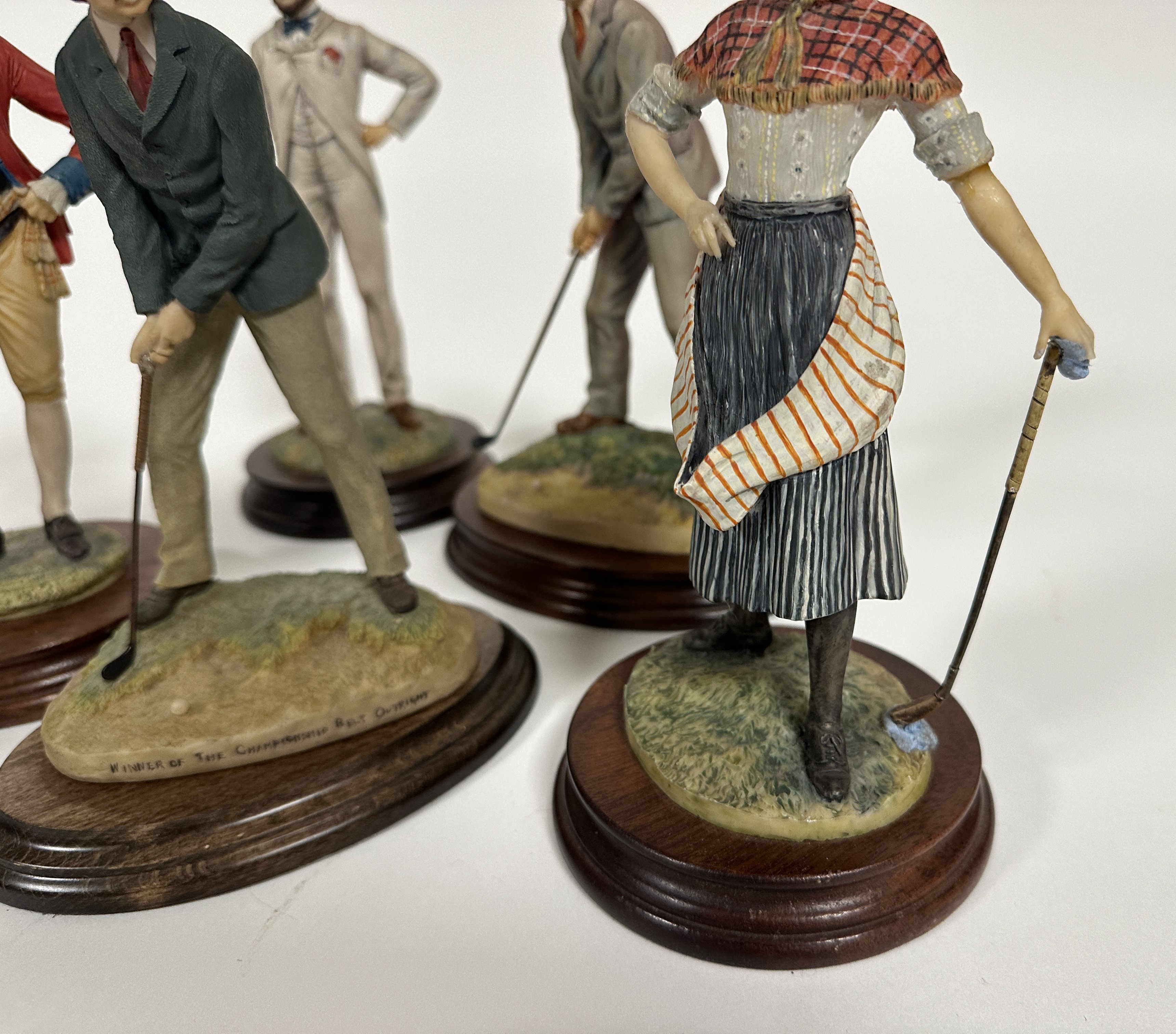 A collection of resin Golf figures including Sporting Legends Edinburgh Young Tom Morris and five - Image 2 of 4