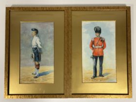 Property of the Late Countess Haig - A collection of framed watercolours by Ed Requim comprising,