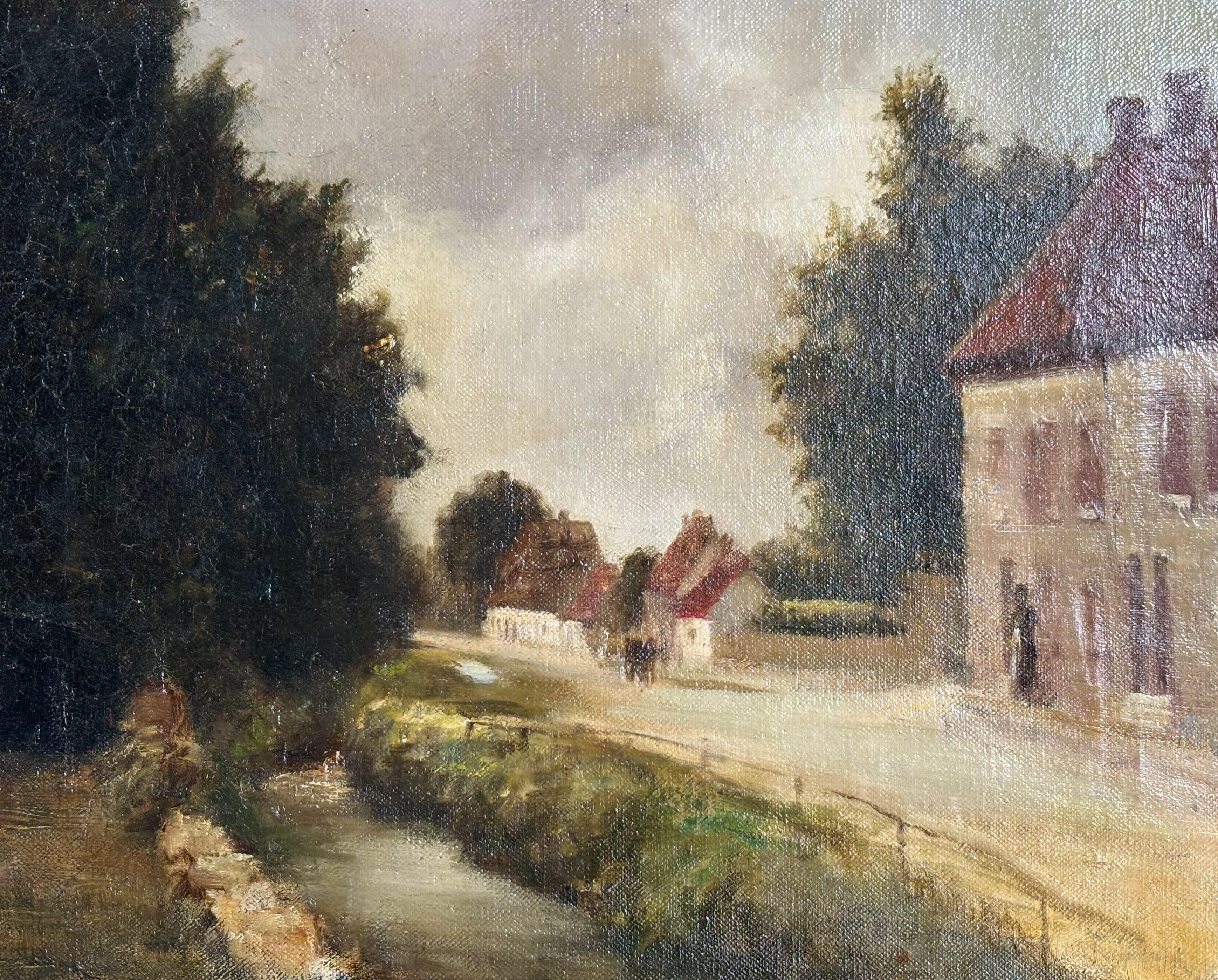 AJ Griffith, Thornton Dale Yorkshire, oil on canvas, signed bottom, unsigned, artist details