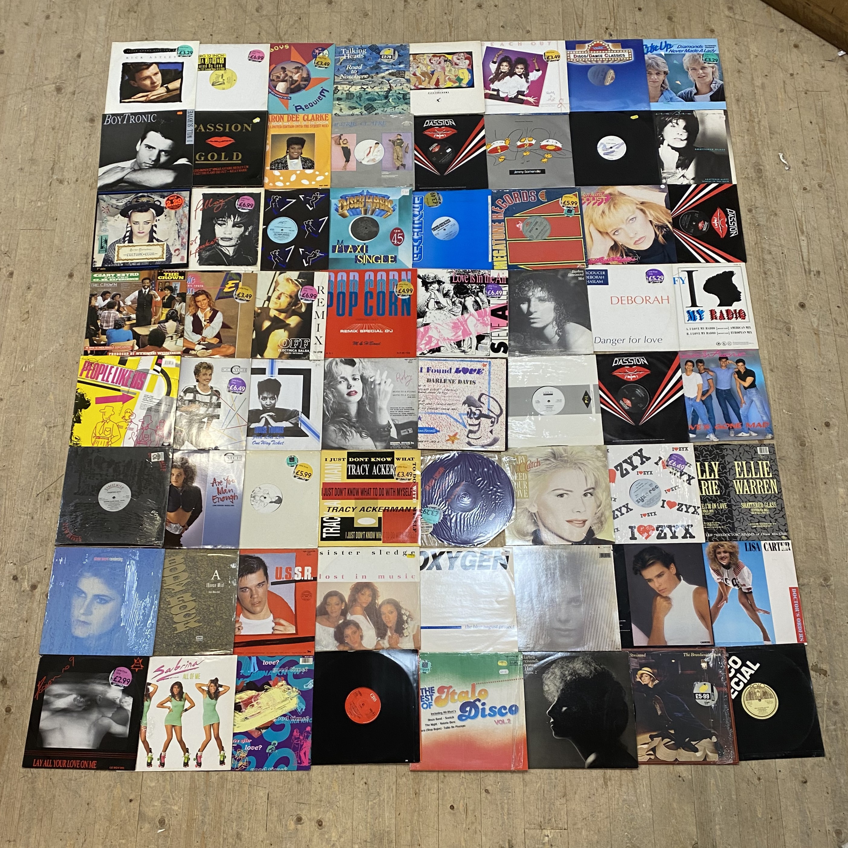 A large quantity of Vinyl records, mostly 1970's and 1980's, including Kate Bush, Rick Astley, Disco - Image 2 of 3