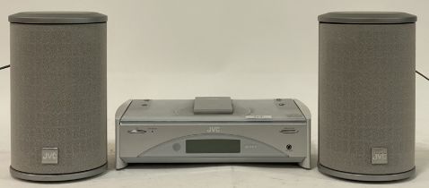 A JVC CD player, together with a pair of JVC speakers.