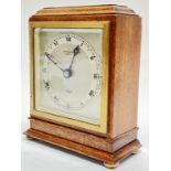 An Elliott mantle clock, retailed by Jamieson & Carry of Aberdeen, with roman numeral indices and