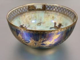 A 1920s Wedgwood Daisy Makeig-Jones Fairyland luster Tibetan Dragon bowl of circular shaped