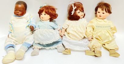Four Bell Ceramics china dolls including a Sugar Britches doll (h- 46cm), and three others with
