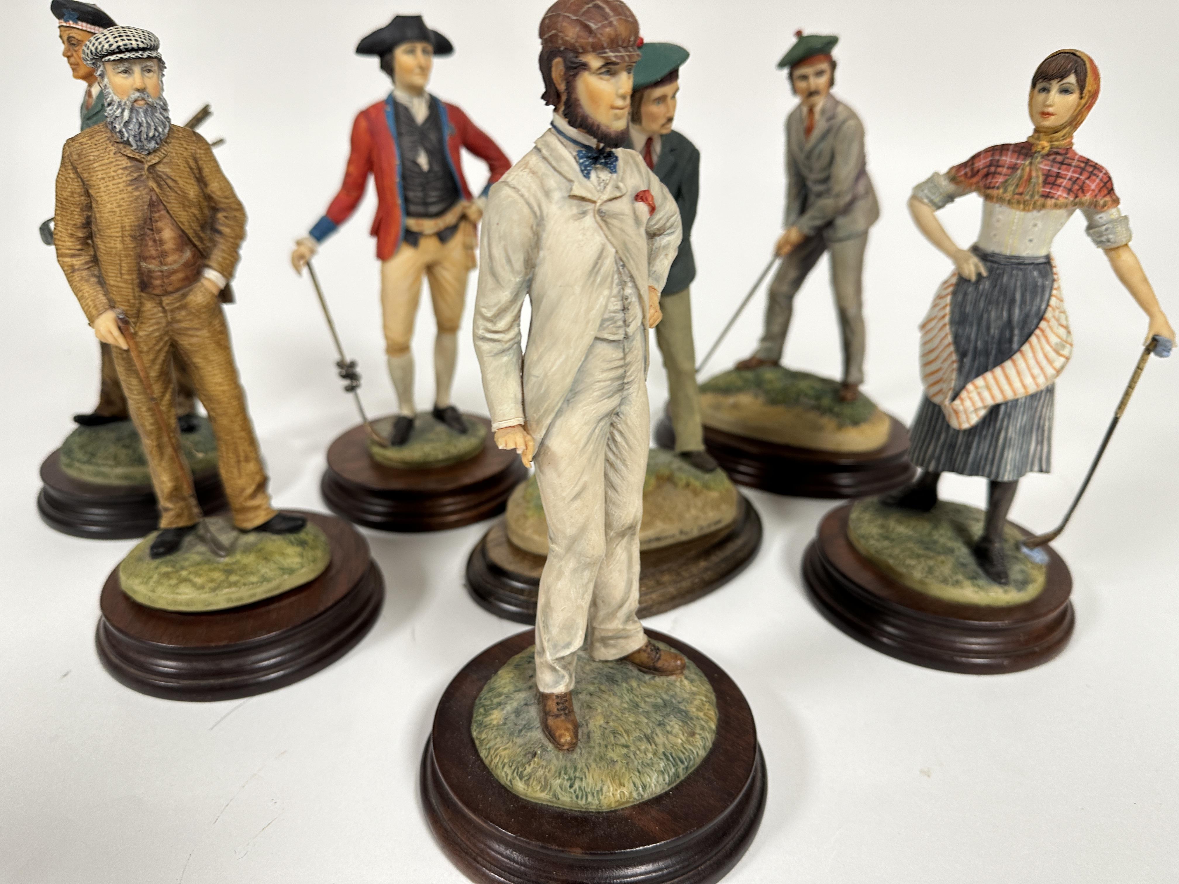 A collection of resin Golf figures including Sporting Legends Edinburgh Young Tom Morris and five - Image 3 of 4