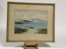 W.S Magowan, Scrabo From Islandreagh Codown, watercolour, signed bottom right, titled bellow and