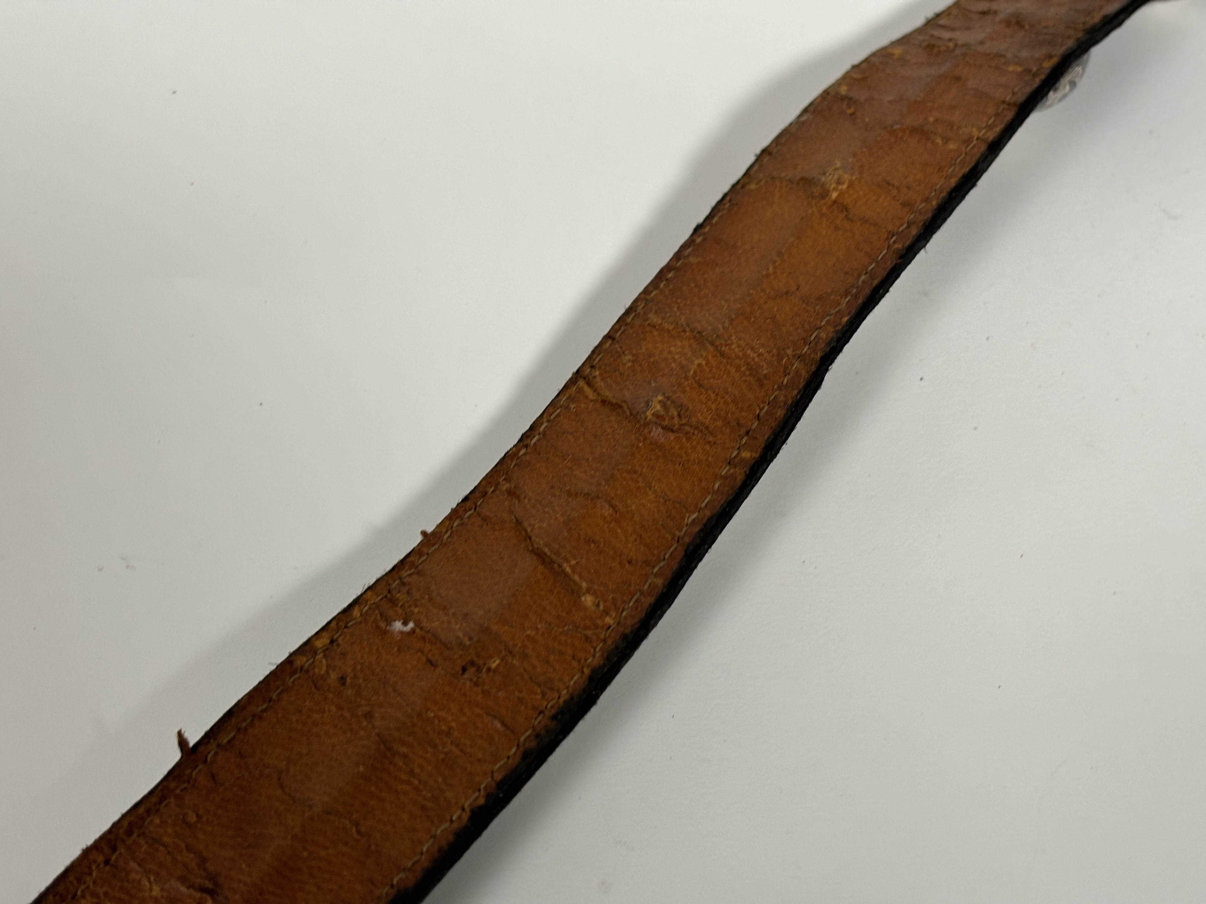 A Russian Imperial period niello silver-mounted leather belt, stamped marks including Assay Master - Image 8 of 8