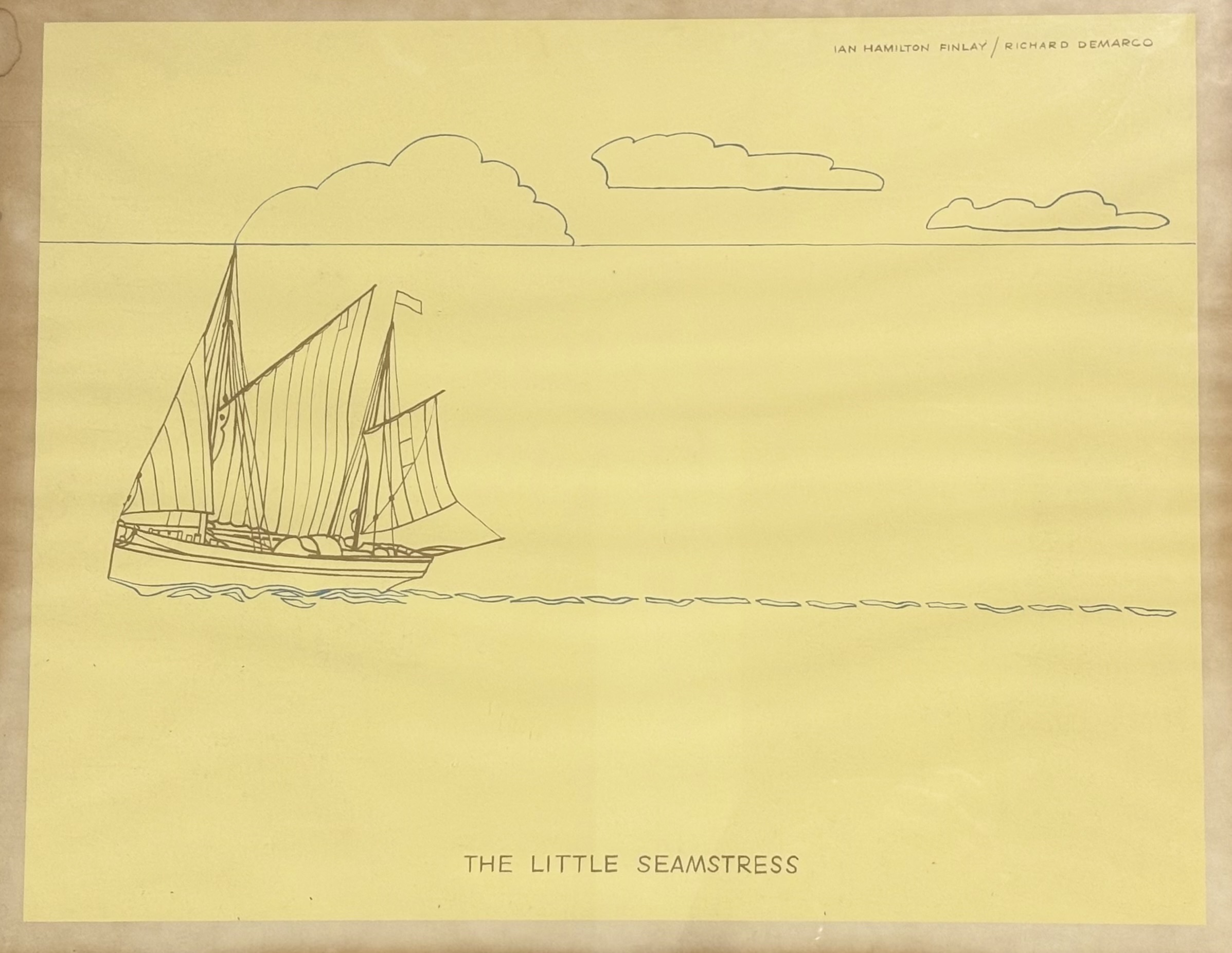 Ian Hamilton Finlay C.B.E. (Scottish, 1925-2006), The Little Seamstress, with Richard Demarco, - Image 2 of 2